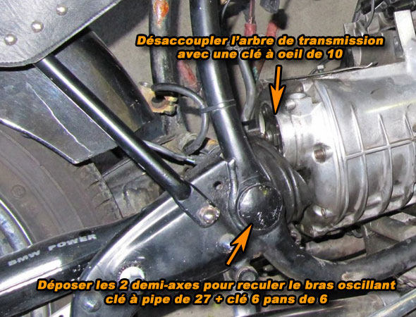 Desacoupler l'arbre de transmission