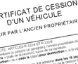 Certificat de cession de véhicule